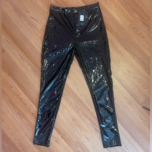 Vinyl pants